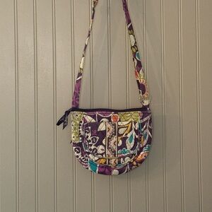 Vera Bradley Quilted Purple Crossbody Bag